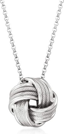 Ross-Simons Italian Sterling Silver Love Knot Necklace