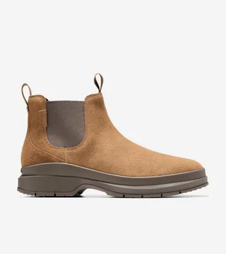 Cole Haan Mens Windham Grand Chelsea Waterproof Boots - Brown Size 10.5
