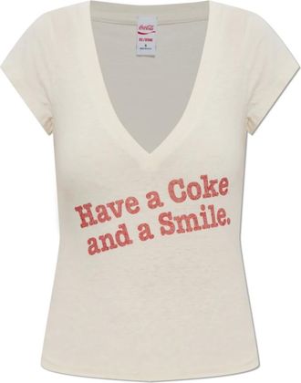 Re/Done Donna, Top, Beige, XS, new