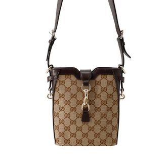 Gucci Pre-owned Gucci Mini GG Canvas Web Bucket Bag Ladies EAFW049U0E8FMT3D