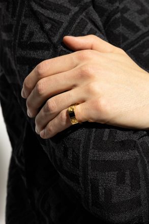 Fendi Brass Ring, Womens, Gold
