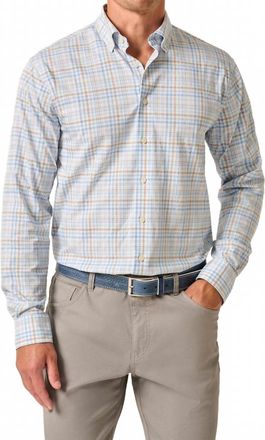 Johnnie-O Macks Performance Sport Shirt In Maliblu
