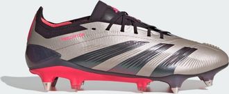 adidas adidas Performance Unisex Predator Elite Soft Ground Boots - Grey - Size UK 8.5