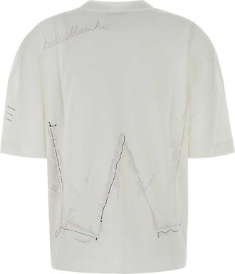 Givenchy Womens White Cotton Oversize T-Shirt Exterior