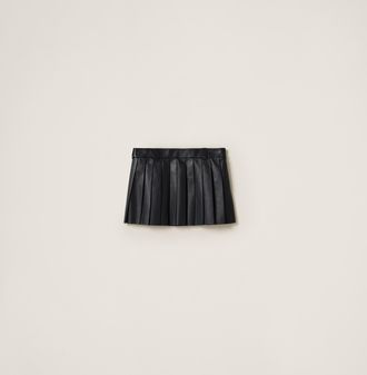 Miu Miu Nappa leather skirt