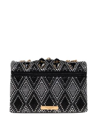 Kurt Geiger medium Kensington jewel-embellished clutch bag - Black