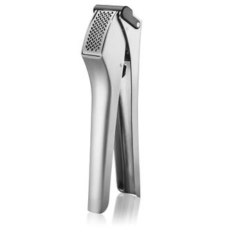 GEFU Gefu - 13451 Prensador De Ajos, Acero Inoxidable, Plateado Y Negro