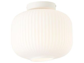 Brilliant L&aacute;mpara De Techo Para Ba&ntilde;o Laguna, Casquillo E27, 24 Cm De Di&aacute;metro, Cristal Blanco Brillante. Brilliant