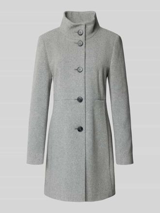 Fuchs Schmitt Mantel mit Knopfleiste in Silber, Größe 34