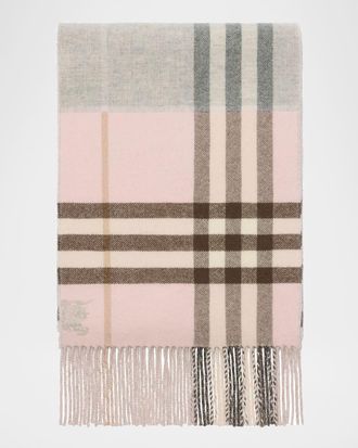 Burberry Double-Faced Cashmere EKD Scarf