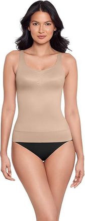 Miraclesuit Shapewear Comfy Curves Shaping Tank Top 2513 Womens Clothing Warm Beige : XL (Womens 14-16), Microfiber/Nylon/Spandex