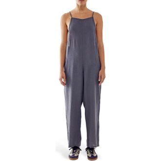 BDG Linen Blend Overalls in Charcoal at Nordstrom Rack, Size Medium