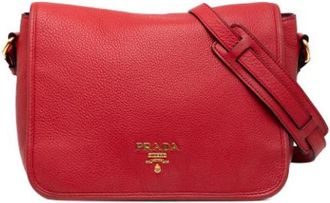 Prada Pre-owned Cross Body Bags, female, Red, Size: ONE SIZE Pre-owned Vintage Crossbody Bag