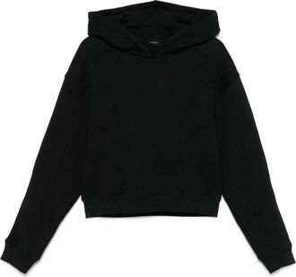 MUGLER Cropped hoodie - Zwart