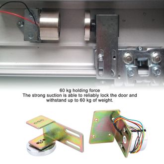 OEM Invernadero Electromagn&eacute;tico Port&aacute;til Para Puertas Autom&aacute;ticas - Alarma El&eacute;ctrica De 60 Kg (132,3 Lb) - Sistema De Seguridad De 12 V Cc Con Montaje Ci
