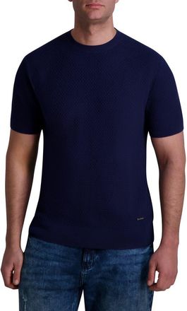 Karl Lagerfeld Cotton Crewneck T-Shirt in Navy at Nordstrom Rack, Size X-Large