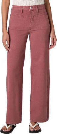Paige Anessa 31 With Front Yoke And Stitch Pockets Jeans In Vintage Brick Berry
