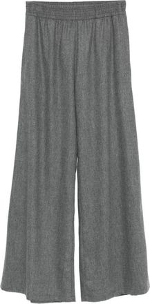 Fabiana Filippi Broeken, Dames, Grijs, S, Nylon, Zijde & Nylon Grijze Broek