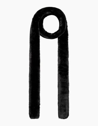 Nooki Design Womens PASHA FAUX FUR SCARF - BLACK - Size: ONE