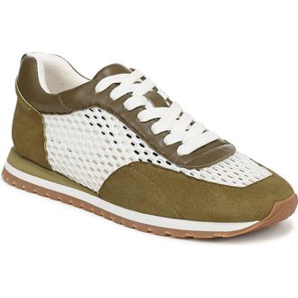 Favorite Daughter Sophia Mesh Sneaker in Moss Green/white at Nordstrom, Size 7.5