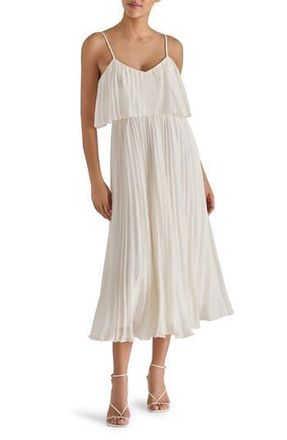 Steve Madden Sakura Pleated Dress in Marshmallow at Nordstrom Rack, Size 10
