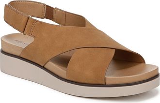 Life Stride Georgina Slingback Platform Wedge Sandal in Tan at Nordstrom, Size 9.5