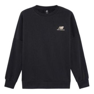 New Balance Sport Logo Print Sweatshirt Black AMT23349-BK