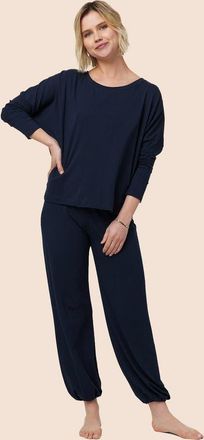 The Cats Pajamas Pima Knit Pullover Set in Classic Midnight at Nordstrom, Size X-Small