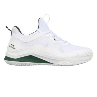 Slazenger Tennisschoenen voor heren met airconditioning (Wit, Groen)