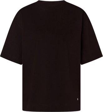 Windsor Katoenen Interlock T-shirt - Dames - T-shirts - Zwart - M - Katoen - Tops