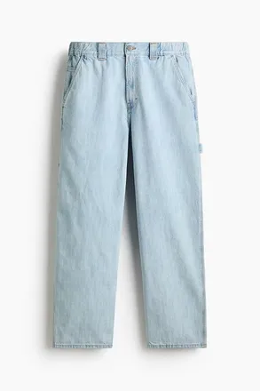 H&M Baggy Carpenter Jeans in Light Denim Blue at Nordstrom, Size X-Large