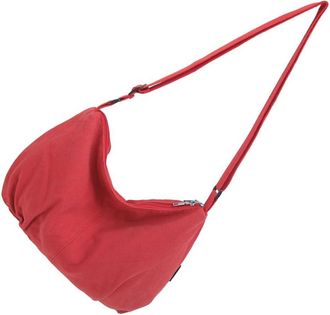 Generic Handbags & Shoulder Bags, Japanese Trendy Solid Color Canvas Messenger Bag Compact and Multipurpose Crossbody Shoulder Bag with Adjustable Strap (Red)