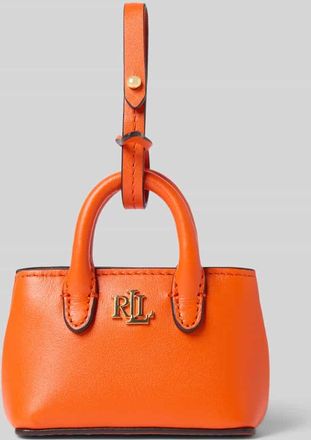Lauren Ralph Lauren Anhänger aus Leder mit Label-Applikation in Orange, Größe 1