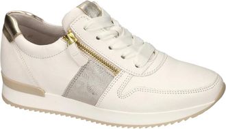 Gabor Schoenen, Dames, Wit, 38 1/2 EU, Leer, 83.420.20 Sneakers