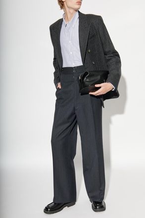 Ami Shirt With Striped Pattern, Mens, Grey