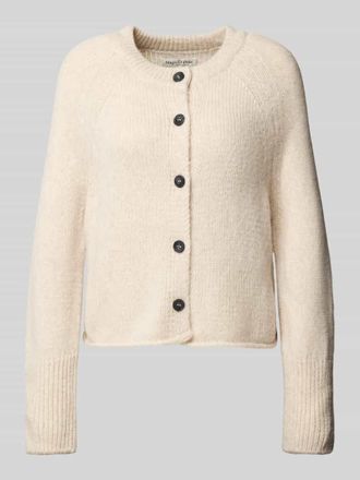 Marc O'Polo Loose Fit Cardigan aus Schurwoll-Mix in Offwhite, Gr&ouml;&szlig;e M