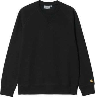 Carhartt Work in Progress Zwart Goud Chase Sweatshirt - Heren - Sweatshirts - Zwart - XL - Katoen - Hoodies & sweatvesten