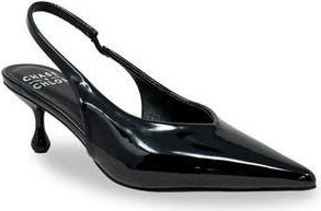 Chase + Chloe by Intouch Footwear Arima Slingback Pump in Black Patent at Nordstrom Rack, Size 6.5