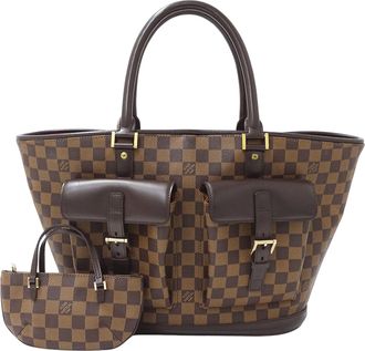 Louis Vuitton Damier Damier Canvas Ebene Damier Canvas Tote Bag (Pre-Owned)