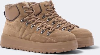 Bogner Botas con cordones Antwerp de ante con borrego