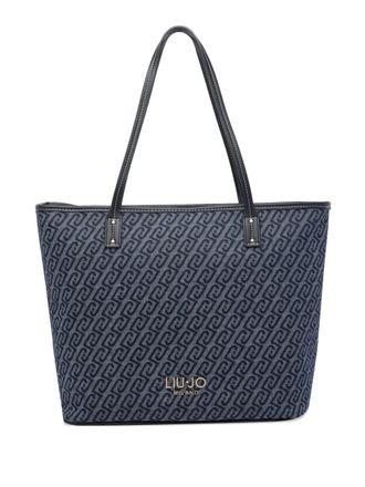 Liu Jo logo zip tote bag - Blue
