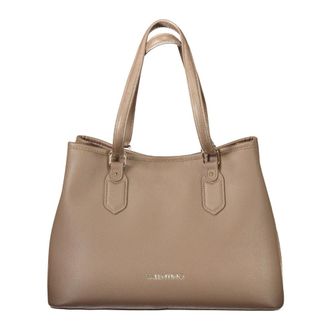 Mario Valentino Shoulder Bags, female, Brown, Size: ONE SIZE Brown Leather Tote Bag with Shoulder Strap