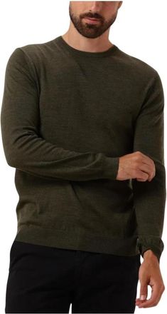 Matinique Groene Stijlvolle Trui voor Mannen - Heren - Ronde hals truien - Groen - XL - Truien & Vesten