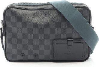 Louis Vuitton Black Pvc Leather Shoulder Bag (Pre-Owned)