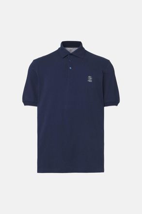 Brunello Cucinelli BRANDED COTTON POLO SHIRT Size: XXL, colour: KHAKI