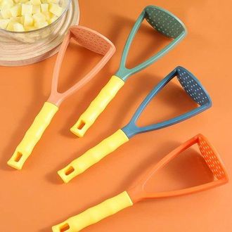 OEM Machacador De Patatas De 4 Piezas, Utensilio De Cocina Manual De Pl&aacute;stico Para Alimentos Y Verduras (verde, Azul, Naranja, Rosa)