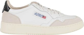 Autry Sporty Black And White Leather Medalist Sneakers