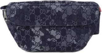 Gucci Pre-owned Belt Bags, unisex, Blue, Size: ONE SIZE Pre-owned Vintage Fanny Pack