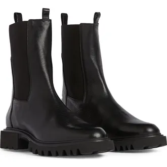 AllSaints Hallie Lug Boot in Black at Nordstrom, Size 10Us