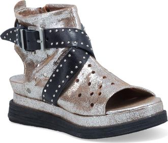 A.S.98 Lorrie Open Toe Bootie in Platinum at Nordstrom, Size 10.5-11Us